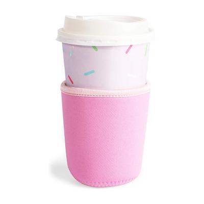 China Custom Waterproof 12oz 18oz Neoprene Reusable Drinking Cup Sleeves for sale