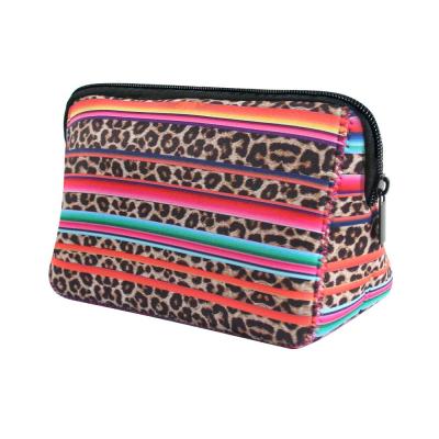 China Lady Waterproof Neoprene Makeup Bag Travel Toiletry Bag Accessories Makeup Pouch Small for sale