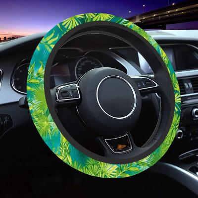 China Flags Universal Steering Wheel Elastic Wrap Cover For Women for sale