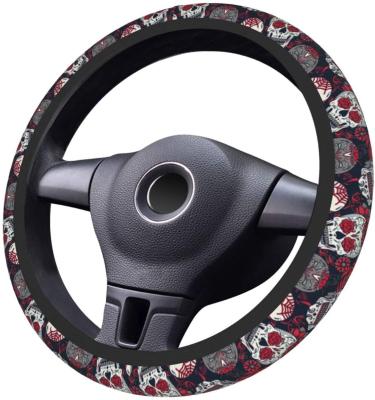 China 15inch Neoprene Wholesale Car Factory Price RTS Flags Steering Wheel Cover for sale