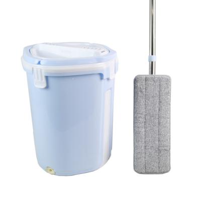 China BNcompany BN201709 Large Size Sustainable Self Squeeze Flat Mop Bucket With Microfiber Cleaning Mop for sale