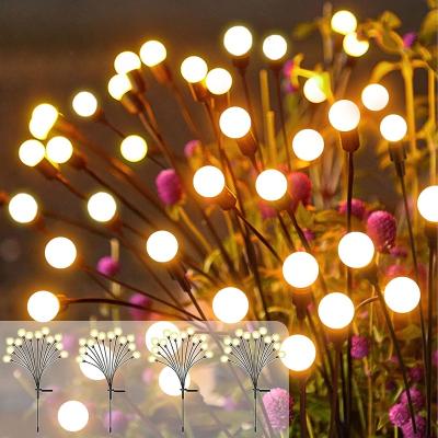 China Firefly Light Outdoor Lawn Firework Landscape Decoration Garden Solar Led Swinging Solar Lights for sale