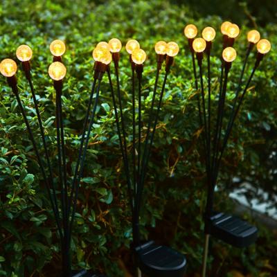 China Modern Solar LED Dandelion Street Lamp RGB Lawn Lamp Firefly Outdoor Waterproof Garden Lights for sale