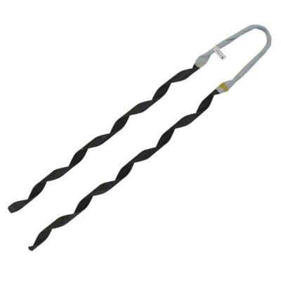 China Helical Power Accessories Hot Dip Galvanized Steel Neoprene Coated Guy Grip Dead End Grip Preformed Tension Set For OPGW ADSS Electrical Cable for sale