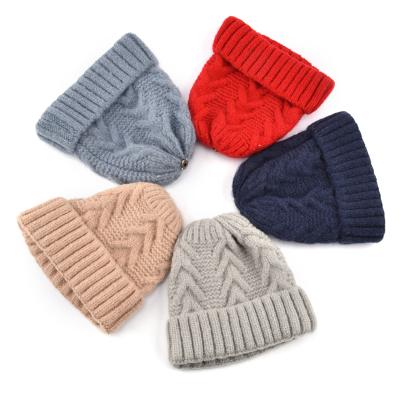 China JOINT famous designer knit winter beanie hat brand logo custom hat cashmere wool beanie for sale