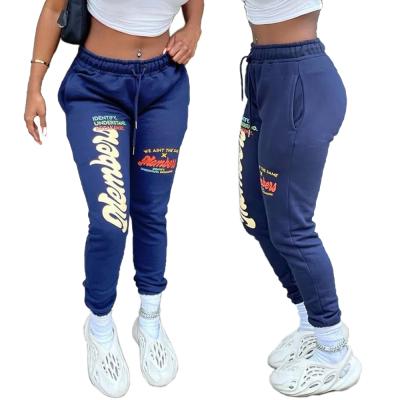 China Anti-Wrinkle Most Popular Products Woman Jogger Cargo Pants Fashions Letter Copy Sweated Track Jogger Pants Women Sweatpants for sale