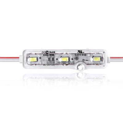 China AlGaInP 5 years warranty dc 12v 1.2w 3 chip IP68 waterproof led smd 2835 module for sale