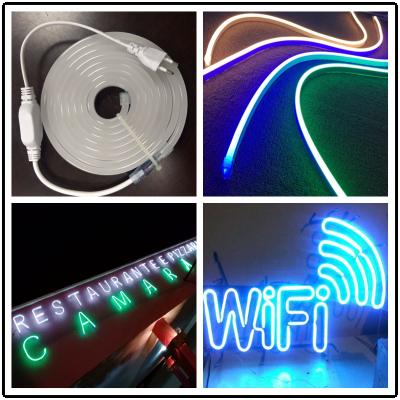 China 12/24v 7w LANDSCAPE RGB neon strip/full color light shine flexible led neon light ip65 waterproof for sale