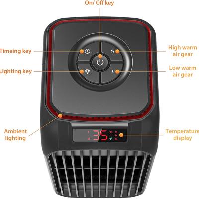 China 2022 Desktop Best Selling Mini Fan Heater Fan Heater Portable Ptc Electric Ptc Heater Personal Desktop Home Room RV Space for sale