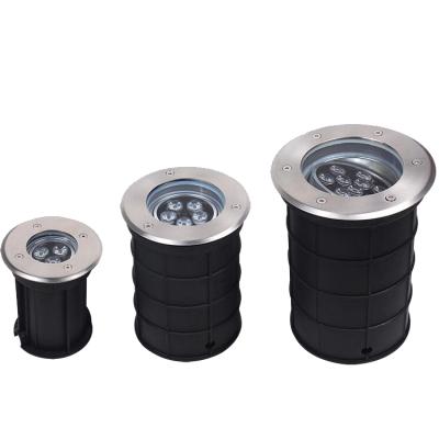 China LANDSCAPE adjustable stainless steel IP67 3w LED underground lamps led light factory price good quality for sale