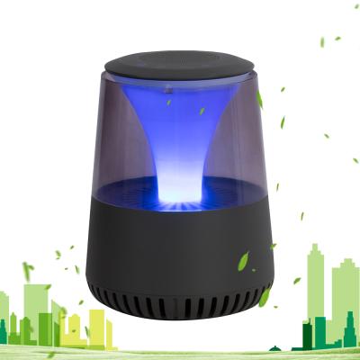 China New Design LED Light Mini Air Purifier Eco-friendly Portable PM2.5 Air Freshener Hepa Air Filter With HEPA Filter for sale