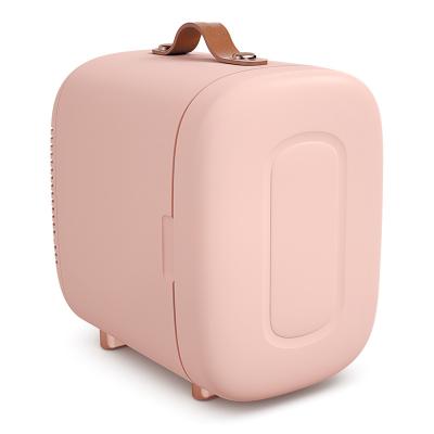 China Factory Wholesale THERMOELECTRIC 5L DIY Buries Cosmetic Fridge Portable Mini Beauty Fridge Pink for sale