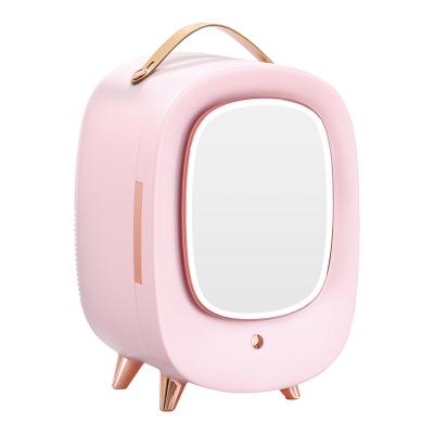 China Popular 13L Mini Fridge THERMOELECTRIC Mirror LED Beauty Fridge Skin Care Fridge For Beauty Cosmetics And Skincare Hotel Mini for sale