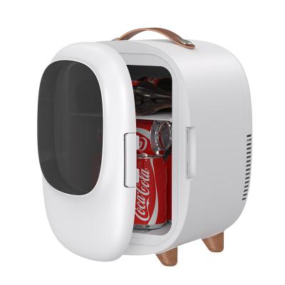 China New Design 8L THERMOELECTRIC Custom Desktop Skin Care Cosmetic Makeup Marble Car Mini Beauty Fridge for sale