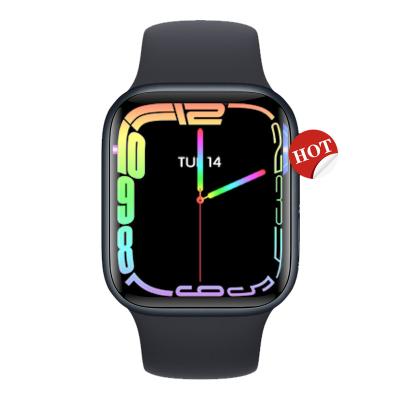 China 2021 Hot Sale Touch Screen Smartwatch Sports Blood Pressure Tracker Bracelet Series 7 Waterproof Smart Watch For IOS Android for sale