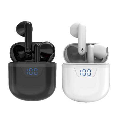 China Perfect Noise Top 2021 Selling OEM Wiresto Genuine Factory Wireless Earbuds J55 In Ear Earbuds TWS V5.0 Mini Charging Display Earphone for sale