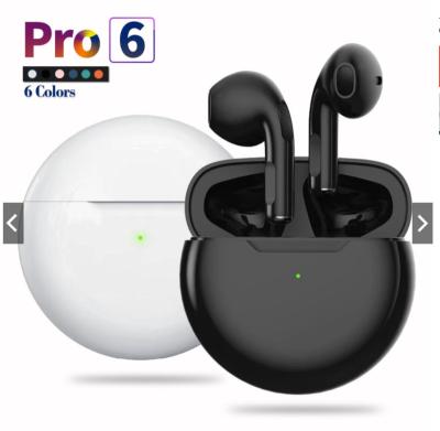 China Pro 6 Game 2021 New Product Ideas Bloototh TWS Perfect Sound Wireless Earphone Headphone Earbud New Product For Gamers for sale