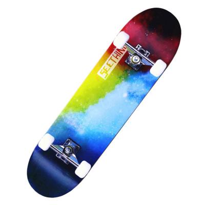 China Hot Selling Youth Customized Skateboard Double Deck Chinese Maple Kick Skateboard for sale