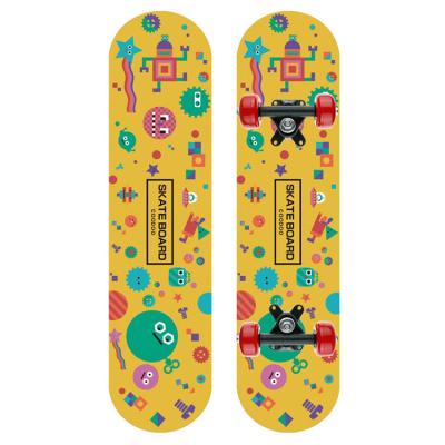 China New Outdoor Activities Style Four Wheel Anime Model Led Skateboard Complete For Girls for sale