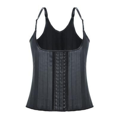 China Steel Bones Corset Vest With Twenty Five Antibacterial Antibacterial Latex Waist Trainer for sale