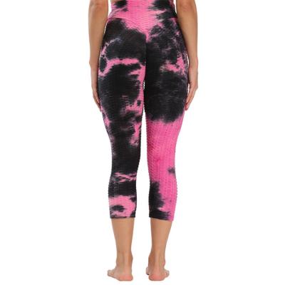 China Anti Cellulite Compression Fitness Tie Dye Legging Peach Butt Breathable Yoga Pants China Supplier for sale