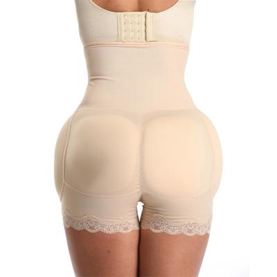 China High Waist Tummy Control Antibacterial Antibacterial Firm Panties Box Hip Pad Shapewear Butt Lifter Panties for sale