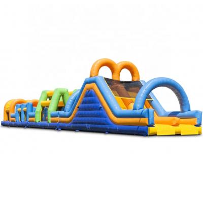 China Outdoor entertainment the most popular inflatable obstacle course racing game, jumping obstacle course bouncy challenge for sale for sale