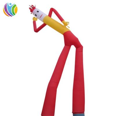 China Promotion wholesale price inflatable double tubes dance man,inflatable puppet man,inflatable decoration skydancer tube with LED light for sale