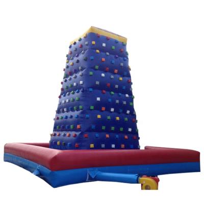 China Cheap Outdoor Commercial Inflatable Children Play Rocky Mountain Backyard Entertainment Inflatable Climbing Wall For Sale for sale