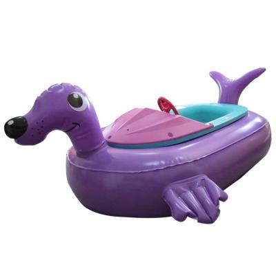 China Construction of plastic & PVC Amusement Park Kids Electric Bumper Boat Electric Motor Inflatable Bumper Boats Bumpering Boats For Swimming Pool With Animal Head for sale