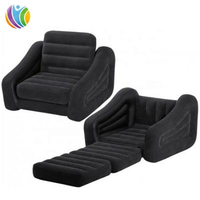 China PVC Single Size Soft Assembled Inflatable Air Sofa, Cheap Inflatable Air Cushion Sofa, Living Room Inflatable Sofa Bed for sale