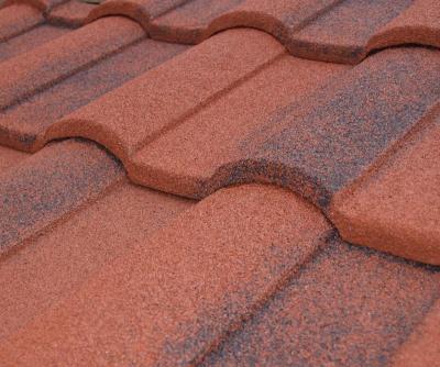 China Building Materials Sand Coated Metal/Steel Roman Type Roofing/Roof Tiles for sale