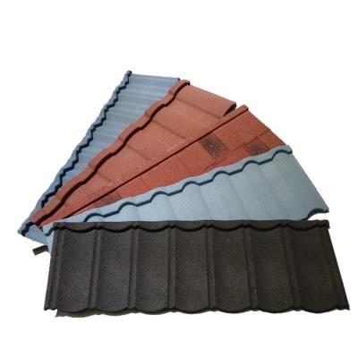 China Building classic stype hot sale stone coated color metal roof tile in nigeria en venta