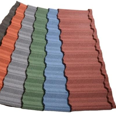 China Foshan best price decorative curved building materials lightweight color stone coated metal roof tile for sale