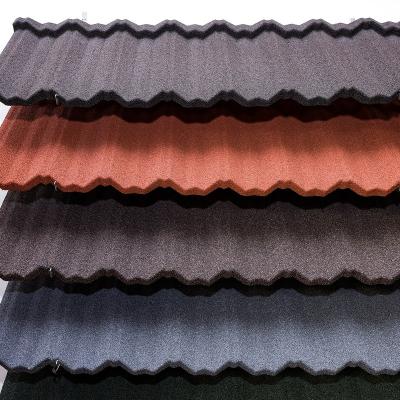 China Stone coated metal steel roof tile zinc roof tiles houses tile installation accessories en venta