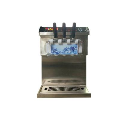 China No Ice Slag USA Air Compressor Stainless Steel No Ice Slag Soft Serve Ice Cream Making Machine In Stock for sale