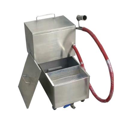 China deep frying oil fryer frying oil filter machine for kitchen restaurant for sale