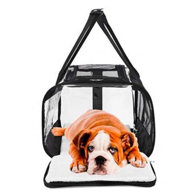 China Durable Comfort Shoulder Bag For Pet Transparent Pet Carrier Carry Bag for sale