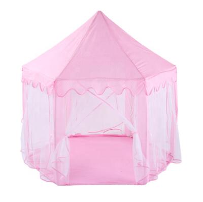 China Easy Folding Children's Play Tent Amazon Castle Choice Princess Hexagon Pagoda Tent Kids Pink Play Tent Princess Castle Large Children's Playhouse For Girls Indoor for sale