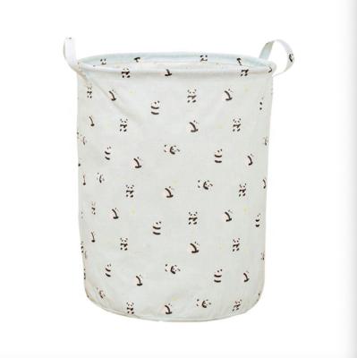 China 2022 Waterproof Large Bucket Laundry Hamper Bathroom Tissue Storage Bin CLASSIC Wash Collapsible Wholesale Canvas Baskets for sale