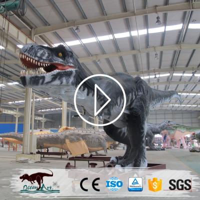 China Sunproof OAJ 8654 life size robotic dinosaur waterproof amusement park dinosaur waterproof artificial for sale