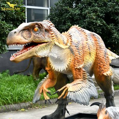 China Life Size Fun T Rex Realistic Dinosaurios Supplier Robotic Of Theme Park Outdoor Giant Animatronic Dinosaur Model for sale