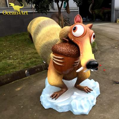 China Museum Life Size Fiberglass Statue Animal Model for sale