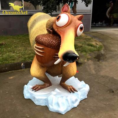 China Museum Decoration Outdoor Fiberglass Animal Velociraptor for sale