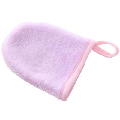 China Hot Sale Reusable Microfiber Face Reusable Facial Gloves Cloth Makeup Remover Cleaning Gloves for sale