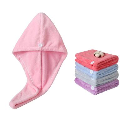 China Compressed Most Popular Microfiber Dry Hair Towel Wrap Twist Turban Super Soft for sale