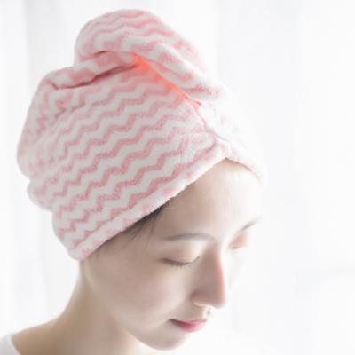 China Amazon Compressed Microfiber Hair Drying Towel Turban Towels Wrap for sale