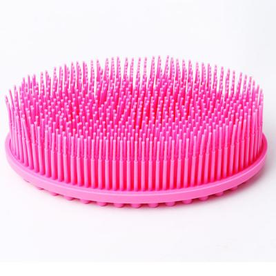 China New Silicone Pink Viable Body Bath Cleaning Brush For Men And Women for sale