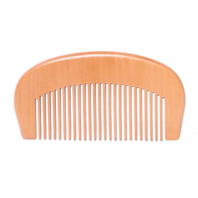 China Travel Peach Natural Wood Paint Beard Narrow Anti-static Head Hair Care Massage Teeth Tools Beauty Wooden Accessories for sale