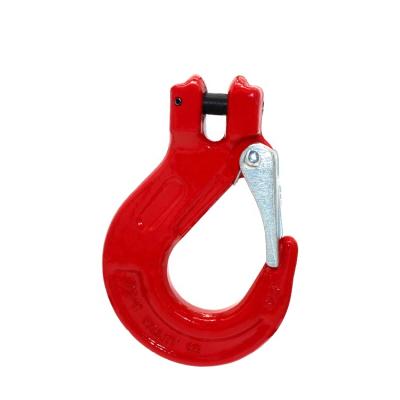 China High quality heavy industry Shenli g80 clevis clevis rigging hook with molded latch for lifting for sale